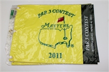 2001 x2, 2018, 2014 x2, 2011, 2013, 2010 Masters Tournament Embroidered Flag & 2011 Par 3 Embroidered Flag x2