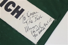 Maury Povich Signed 2011 AT&T Caddy Bib JSA ALOA
