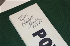 Maury Povich Signed 2011 AT&T Caddy Bib JSA ALOA