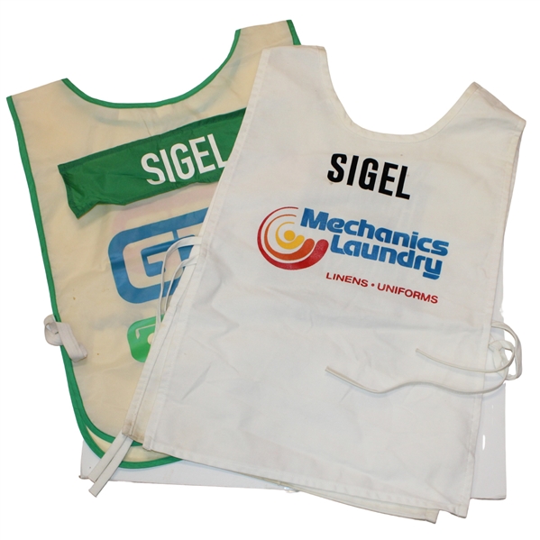 1994 Brickyard Crossing Championship Sigel Caddy Bib & GTE Northwest Classic Sigel Caddy Bib