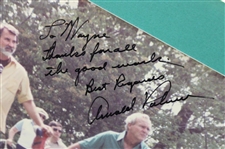 Arnold Palmer Signed On Course 8 x 10 Personalized To Caddy JSA ALOA