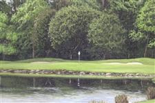 The 14th Hole' Bear's Paw Country Club Patrick Careny Canvas Print - Framed