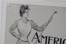 1900 Americans Drawn by C.D. Gibson by Robert Howard Russell - Framed