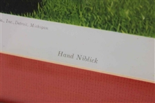Four (4) Classic Weary Willie Clown Golf Prints - Framed