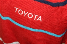 Chi Chi Rodriguez's Personal Red Striped Jack Nicklaus Signature Sweater - M