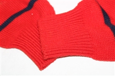 Chi Chi Rodriguez's Personal Red Striped Jack Nicklaus Signature Sweater - M