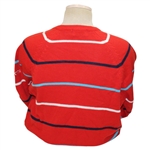 Chi Chi Rodriguez's Personal Red Striped Jack Nicklaus Signature Sweater - M
