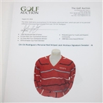 Chi Chi Rodriguez's Personal Red Striped Jack Nicklaus Signature Sweater - M
