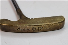 Brass Titleist Putter (Scotty Cameron) Original Grip , Vokey Titleist 52 Wedge, Macgregor Sand Wedge (Expediter), #985 Tommy Armour & Brass Bulls Eye Putter (Offset Model)
