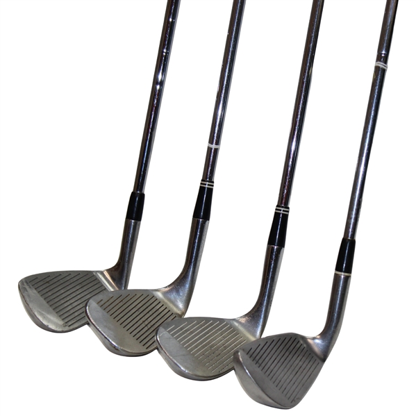Four (4) Wedges Taylormade PW Tour Preferred, Titleist PW DTR Model, Cleveland Sand Iron #588 56 & Cleveland Sand Iron #485 56