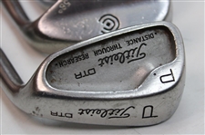 Four (4) Wedges Taylormade PW Tour Preferred, Titleist PW DTR Model, Cleveland Sand Iron #588 56 & Cleveland Sand Iron #485 56