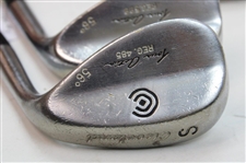 Four (4) Wedges Taylormade PW Tour Preferred, Titleist PW DTR Model, Cleveland Sand Iron #588 56 & Cleveland Sand Iron #485 56