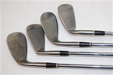 Four (4) Wedges Taylormade PW Tour Preferred, Titleist PW DTR Model, Cleveland Sand Iron #588 56 & Cleveland Sand Iron #485 56