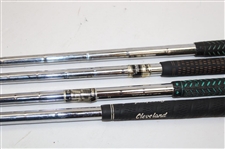 Four (4) Wedges Taylormade PW Tour Preferred, Titleist PW DTR Model, Cleveland Sand Iron #588 56 & Cleveland Sand Iron #485 56