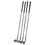 Four (4) Wedges Taylormade PW Tour Preferred, Titleist PW DTR Model, Cleveland Sand Iron #588 56 & Cleveland Sand Iron #485 56