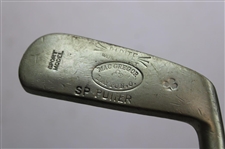 Eight (8) Wood Shaft Clubs 1 Wood L.H. Brassie, Putter Bin Bamboo Shaft, L.H Wilson Diamond Back, 1 Brass Putter Steel Shaft, Jigger Macgregor & Others