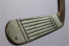 Eight (8) Wood Shaft Clubs 1 Wood L.H. Brassie, Putter Bin Bamboo Shaft, L.H Wilson Diamond Back, 1 Brass Putter Steel Shaft, Jigger Macgregor & Others