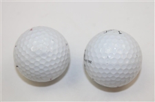 Hale Irwin & Chi Chi Rodriguez Signed Personal Used Golf Balls JSA ALOA