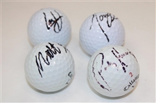 Finau, Fitzpatrick, Hodges & Harrington Signed Golf Balls JSA ALOA