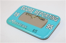 1995 Masters Tournament Score Reporting Badge - Tiger Woods Masters Debut