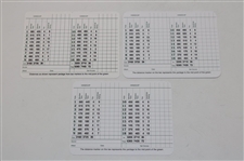 Charles Coody, Billy Casper & Jack Burke Signed Augusta National GC Scorecards JSA ALOA