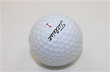 Sam Snead Signed Titleist 1 Logo Golf Ball JSA ALOA