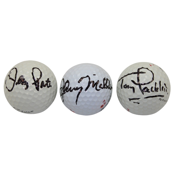 Jerry Pate, Tony Jacklin & Johnny Miller US Open Winners Signed Personal Used Golf Balls JSA ALOA