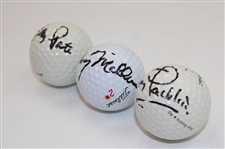 Jerry Pate, Tony Jacklin & Johnny Miller US Open Winners Signed Personal Used Golf Balls JSA ALOA