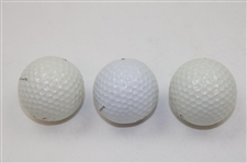 Jerry Pate, Tony Jacklin & Johnny Miller US Open Winners Signed Personal Used Golf Balls JSA ALOA
