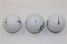 Hubert Green, Chi Chi Rodriguez & Dave Stockton Signed Golf Balls JSA ALOA