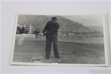 Five (5) 1940's Henry Cotton at Monte Carlo Photos