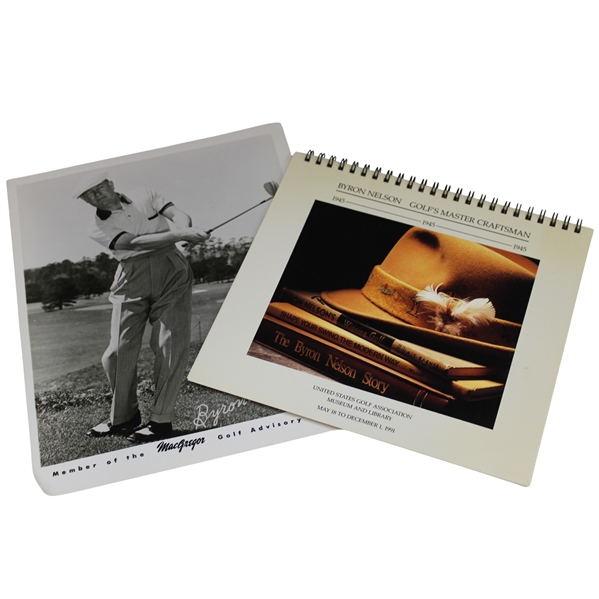 1991 Byron Nelson 1945 Calendar Golfs Greatest Craftsman w/Macgregor Golf Advisory Staff Photo