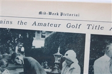 1931 Mid-Week Pictorial 'Ouimet Regains the Amateur Golf Title After 17 Years' - September 19th