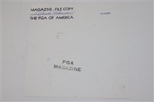 Claude Harmon Blasts Out of Sandtrap PGA of America Magazine File Copy Photo