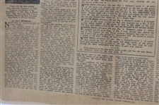 1932 '9 Holes in 30 With Ouimet, Stroke for Stroke' by Alex Morrison Newspaper Article