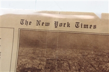 1937 New York Times 'Hollywood's Mystery Golfer Demonstrates His Driving Form' Newspaper - November 14th