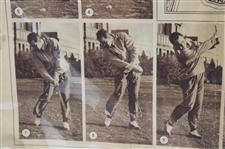 1937 New York Times 'Hollywood's Mystery Golfer Demonstrates His Driving Form' Newspaper - November 14th