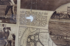 1937 New York Times 'Hollywood's Mystery Golfer Demonstrates His Driving Form' Newspaper - November 14th