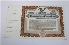 Brigantine Country Club Visitor Brochure & Membership Certificate
