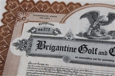 Brigantine Country Club Visitor Brochure & Membership Certificate