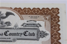 Brigantine Country Club Visitor Brochure & Membership Certificate