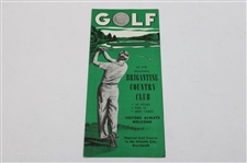 Brigantine Country Club Visitor Brochure & Membership Certificate