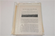 Eleven (11) Various Turn of the Century Golf Articles/Instructions