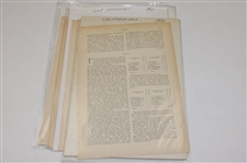 Eleven (11) Various Turn of the Century Golf Articles/Instructions