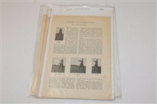 Eleven (11) Various Turn of the Century Golf Articles/Instructions