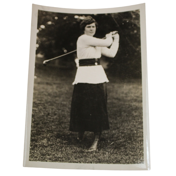 1922 Alexa Stirling Early Womens Golf Sensation Statuesque Swing Photo