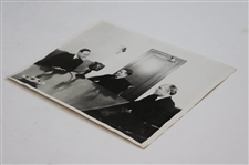 1930 Bobby Jones 'Grand Slam Winner Addresses Nationwide Audience' Large Vintage Photo