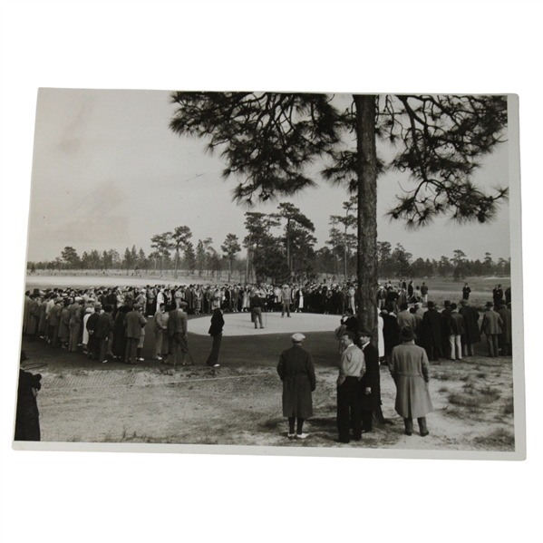 1932 Bobby Jones Memorable Trip to Pinehurst Action Photo on the 5th Green