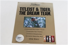 Tiger Woods Mini Gold Sig Wheaties, Ltd Ed Bobblehead & Titleist Ad