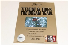 Tiger Woods Mini Gold Sig Wheaties, Ltd Ed Bobblehead & Titleist Ad
